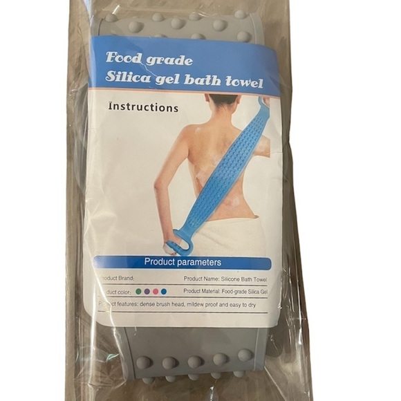 Back Scrubber Silicone Bath Massager Back Shower Exfoliator - Picture 4 of 8